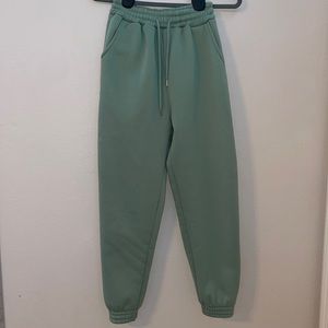 Never worn sage green sweatpants